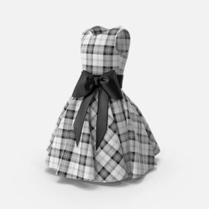 VESTIDO LISTRADO PRETO